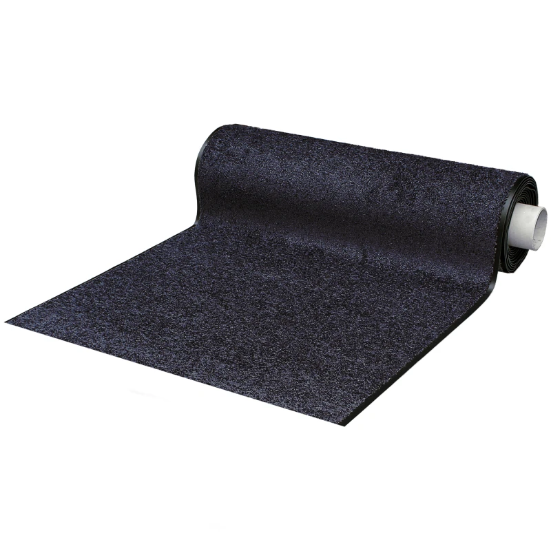 Droogloopmat zwart op maat - 90 cm breedte - op rol