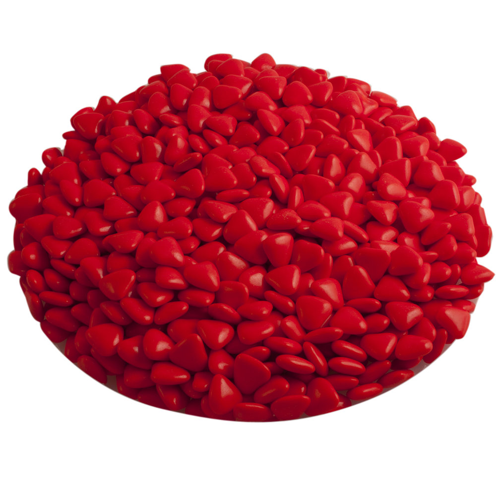 Chocolade hartjes rood per kilo