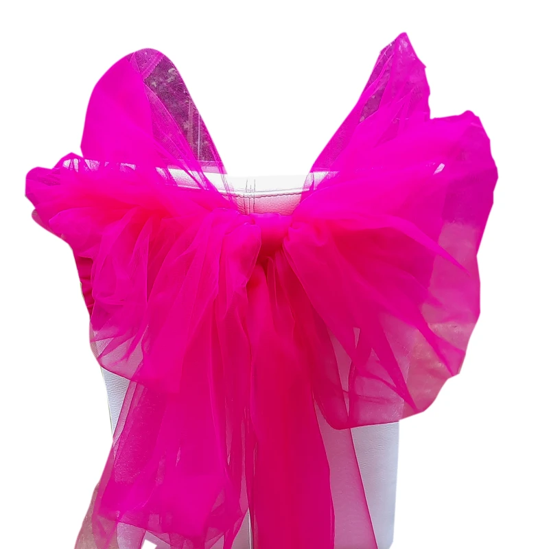Roze stoelstrik - Diploma uitreiking - Huwelijk - Jubileum