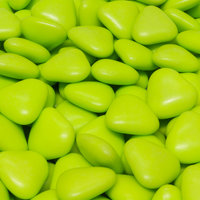 Chocolade hartjes - Groen - Doorsnee 1 cm - Per kilo - Overzicht