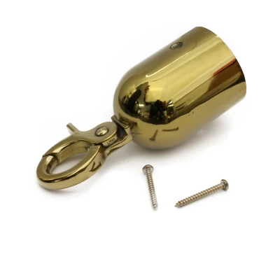Haak voor touw of koord - 40 mm - Bajonet - Messing