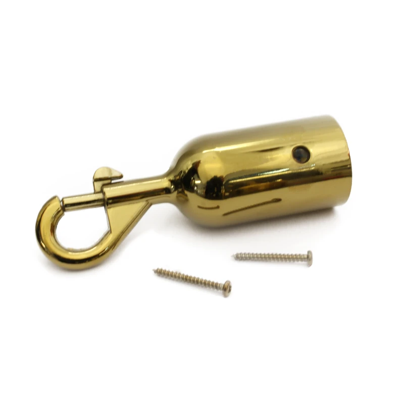 Haak voor touw - Musketon - 30 mm - Messing