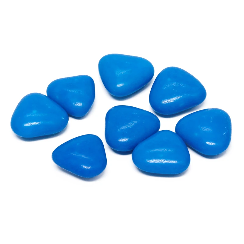 Chocolade hartjes blauw, donkerblauw enkele