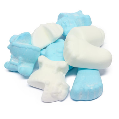 Schuimkussentjes Foam Babymix - Blauw/Wit - Snoep - 1 kg