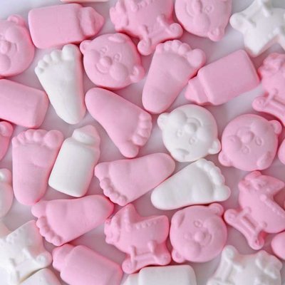Schuimkussentjes Foam Babymix - Roze/Wit - Snoep - 1 kg