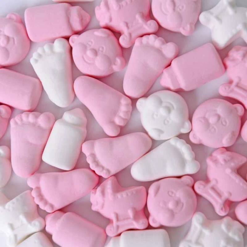 Schuimkussentjes Foam Babymix roze