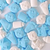 Schuimkussentjes Foam  blauw