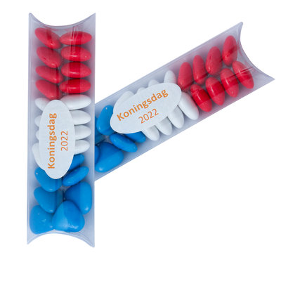 Hollandse traktatie - Rood Wit Blauw - Tube gevuld met snoepjes