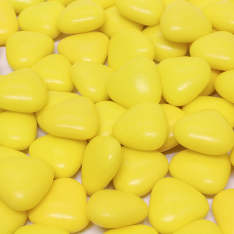 chocolade hartjes - Geel - Snoep