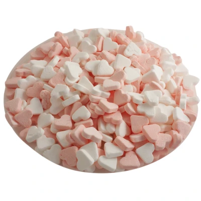 Pepermunt hartjes - roze/wit - 1 kg
