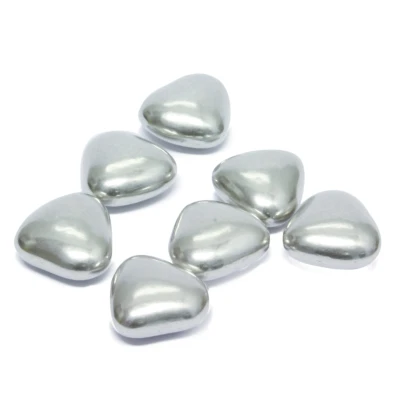 Chocolade hartjes - Zilver - Snoep - 1 kg