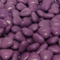 Paarse chocolade hartjes per kilo