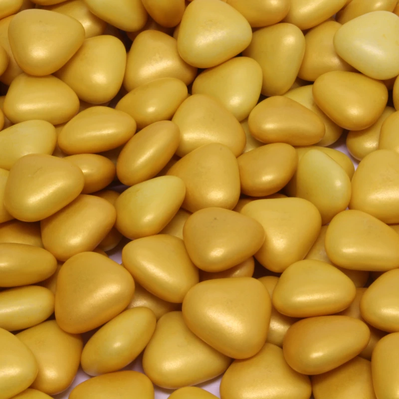 Goud Candurin chocolade hartjes per kilo