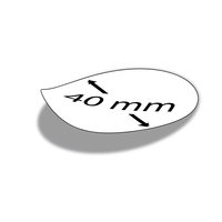 Sticker rond 40 mm diameter zelf te ontwerpen