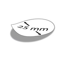 Sticker rond 25 mm diameter zelf te ontwerpen