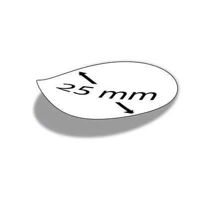 Ronde stickers - 25 mm diameter - Zelf te ontwerpen
