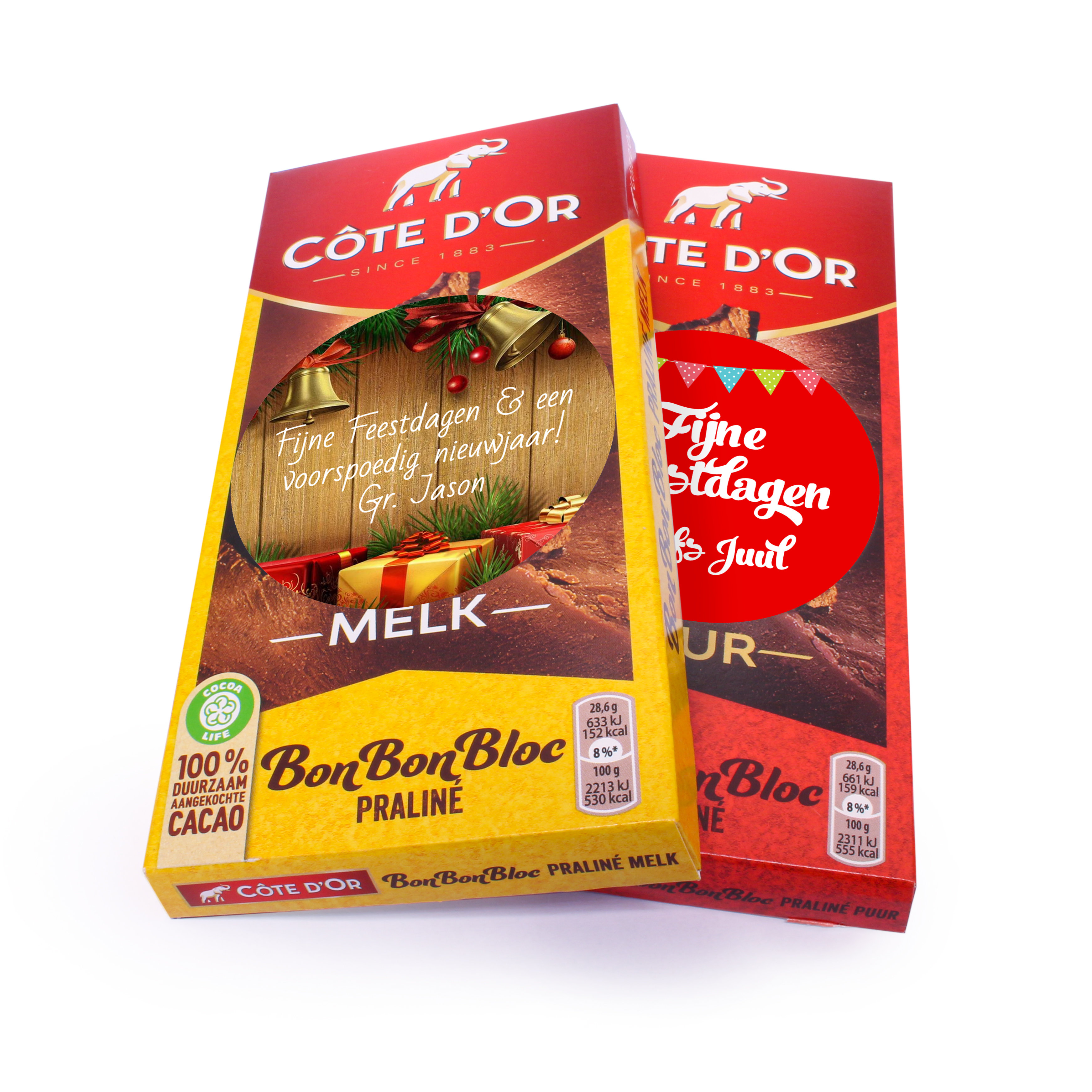 Chocolade reep voor kerst - Côte d´Or Chocolade - 200 gr