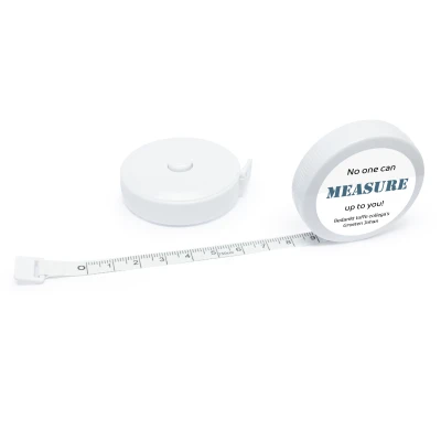 Rolmaat bedankje voor collega's - Bedrukt - Wit