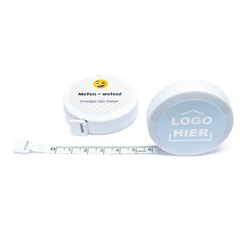 Bedankje rolmaat met logo of bedrukking voor collega's