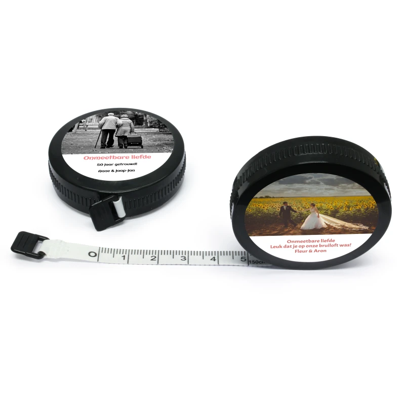 Bedankje - Rolmaat voor huwelijk of jubileum - Bedrukt