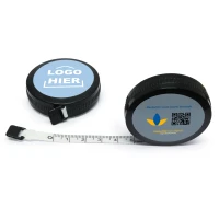 Bedankje - Rolmaat met logo - Zwart