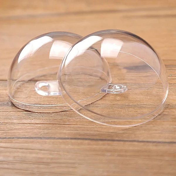 Plastic doorzichtige deelbare bal