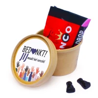 Bedankje voor vrijwilligers - BIO bekertje met Venco katdrop