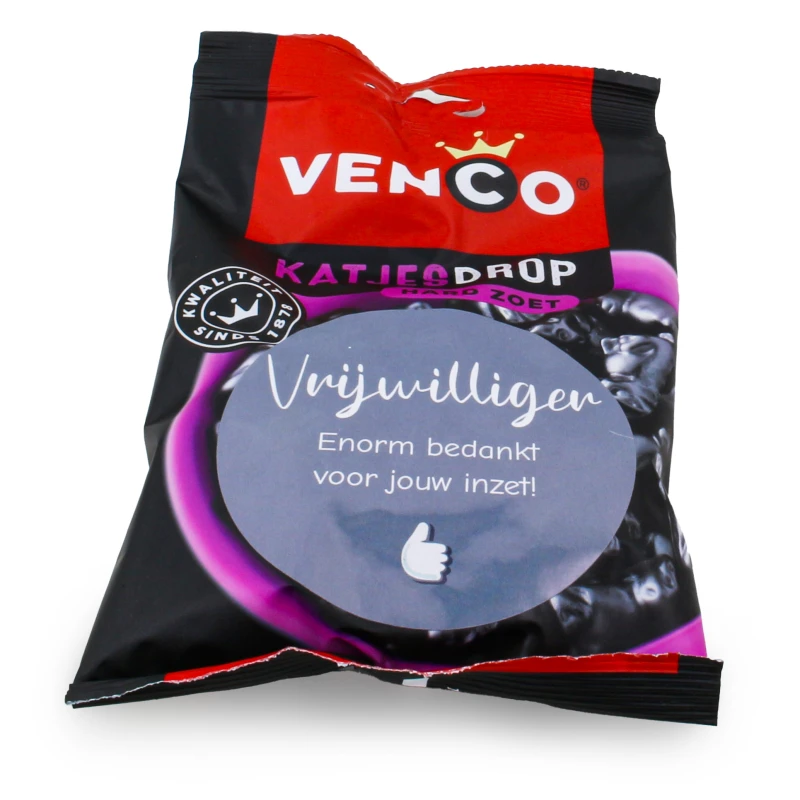 Venco katjesdrop voor vrijwilligers