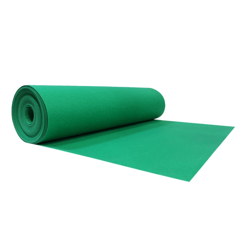 Groene loper naald vilt - 2 meter breedte