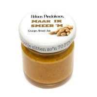 Bedankje voor collega's - Klein potje pindakaas - Gepersonaliseerd