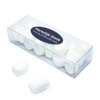 Bedankje - Transparant doosje met pepermunt