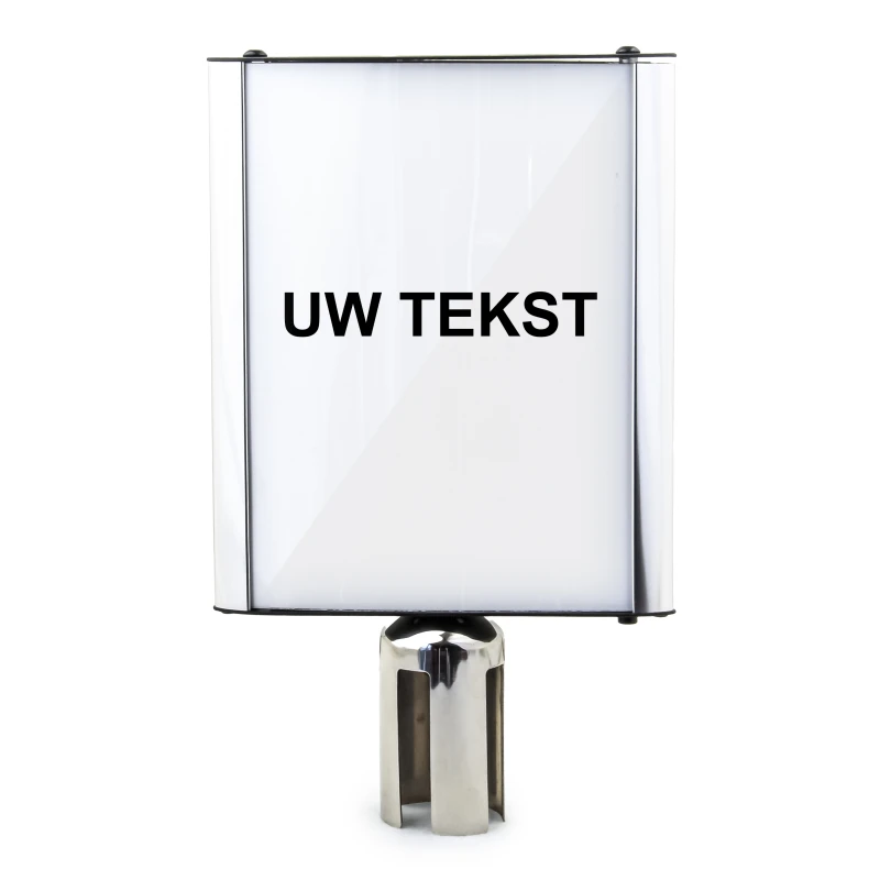 Chroom display voor Afzetpaaltjes met trekband - Luxe
