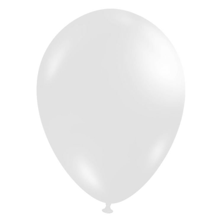 Ballonnen wit - 30 cm - 50 stuks