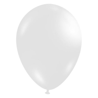 Ballonnen wit - 30 cm - 50 stuks