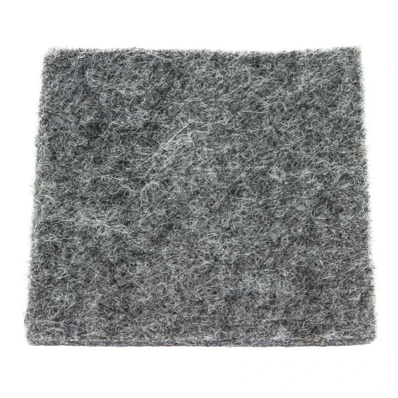 Grijze vilt loper detail foto