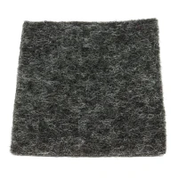 Antraciet grijze vilt loper detail foto