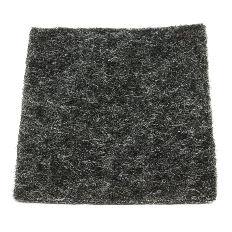 Antraciet grijze vilt loper detail foto