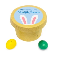 Paas bedankje - bekertje met paaseitjes