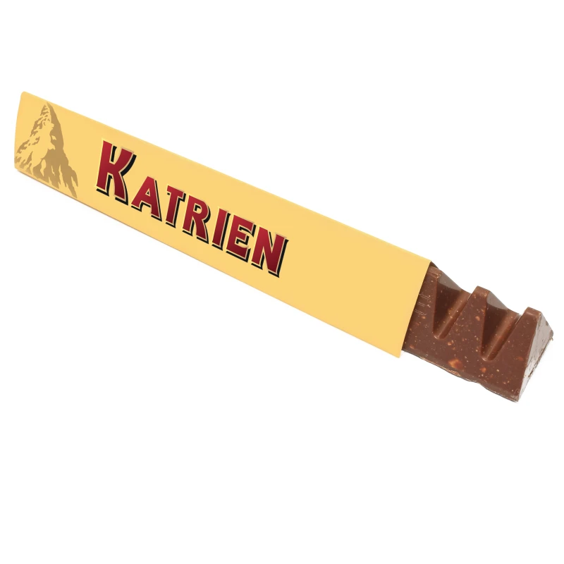 Toblerone chocolade 100 gram bedankje met naam