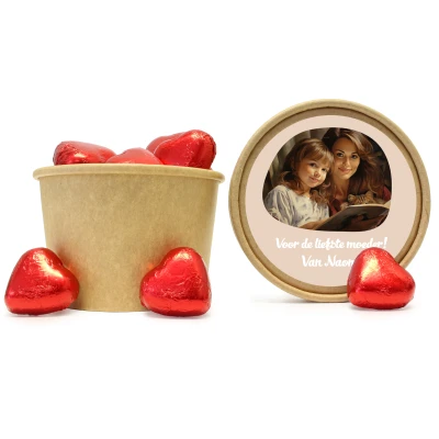 Moederdag bedankje - Kraft beker 250 ml