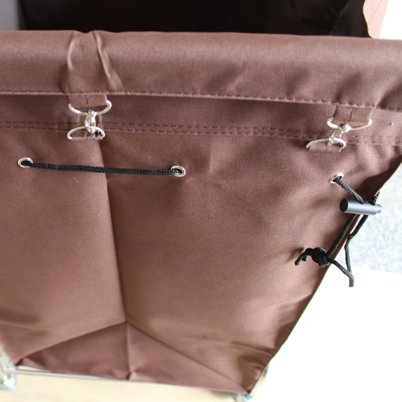 Waszak op wielen zak detailfoto