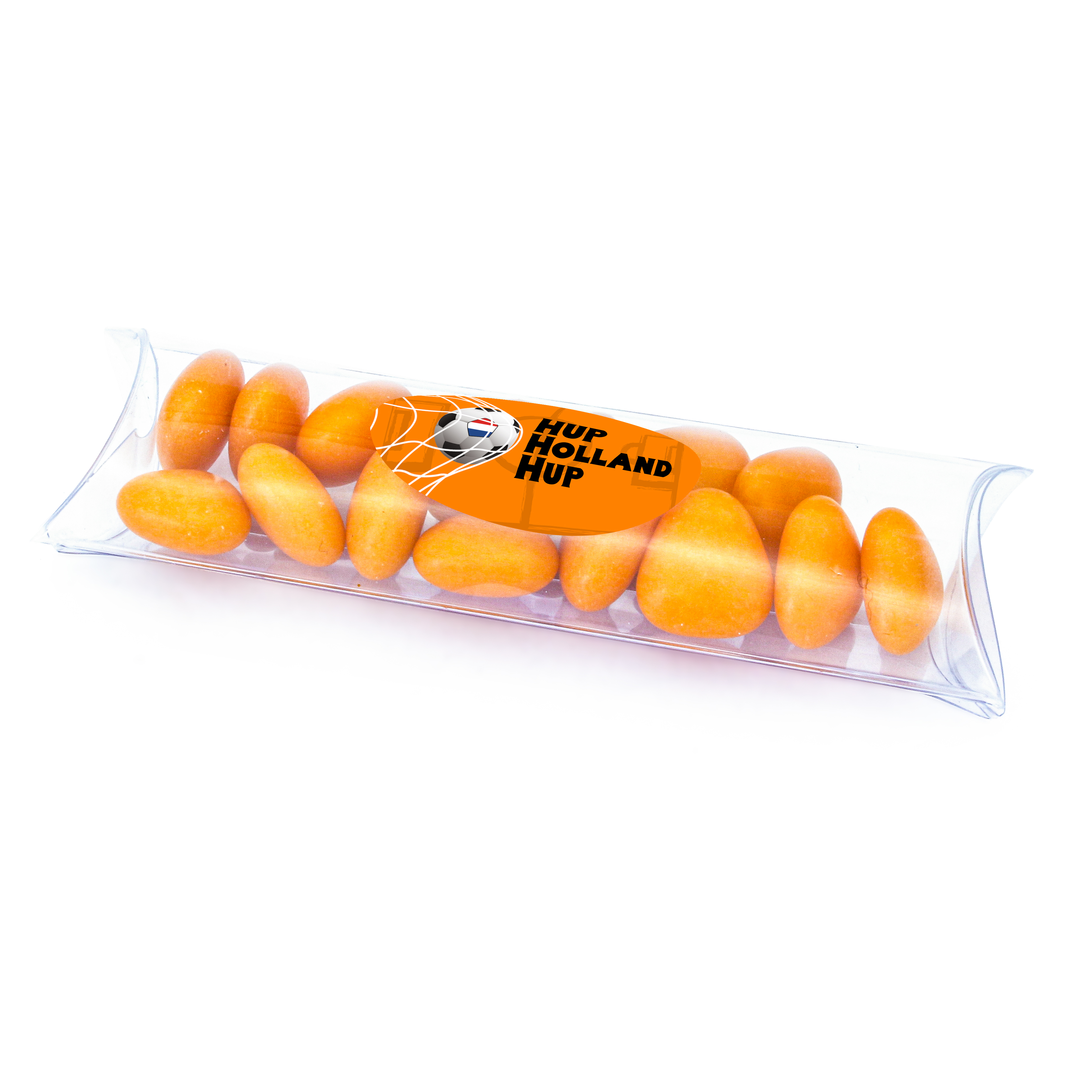 EK bedankje met oranje snoepjes - Hup Holland Hup