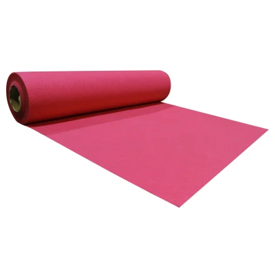 Fuchsia roze loper 1 meter breed