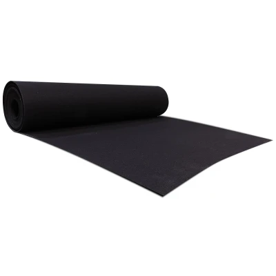 Zwarte loper 1 meter breed