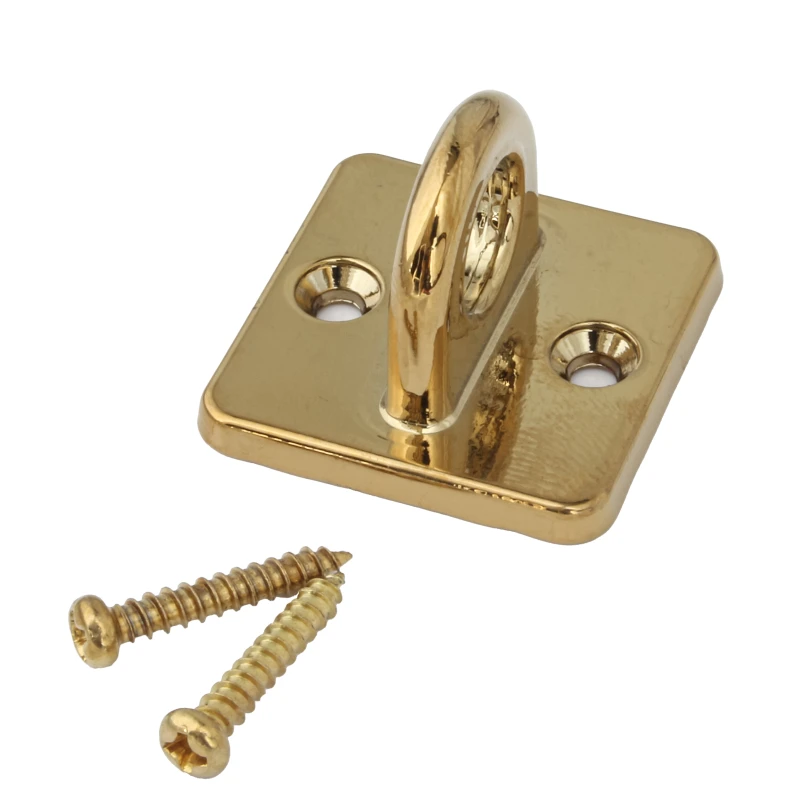 Muur bevestiging voor koord of touw - Goud - 40 mm