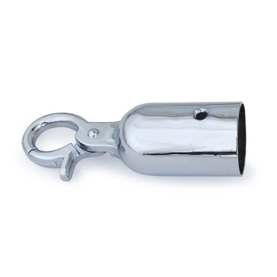 Haak voor touw of koord - 32 mm - Bajonet - Chroom