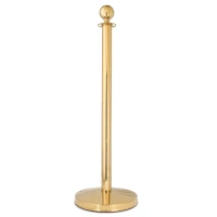 Afzetpaaltje goud met ronde bol