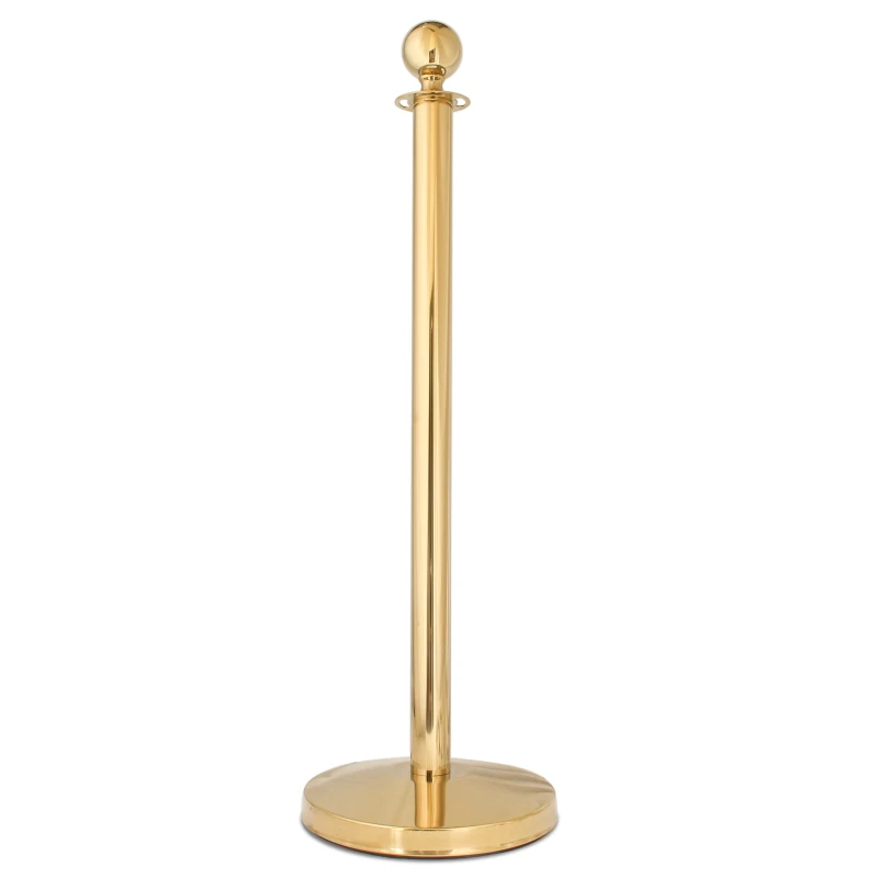Afzetpaaltje goud met ronde bol