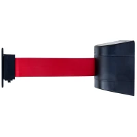 Muursysteem zwart met rood lint