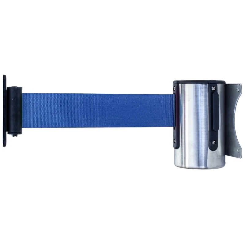 Wand systeem chroom met blauw trekband